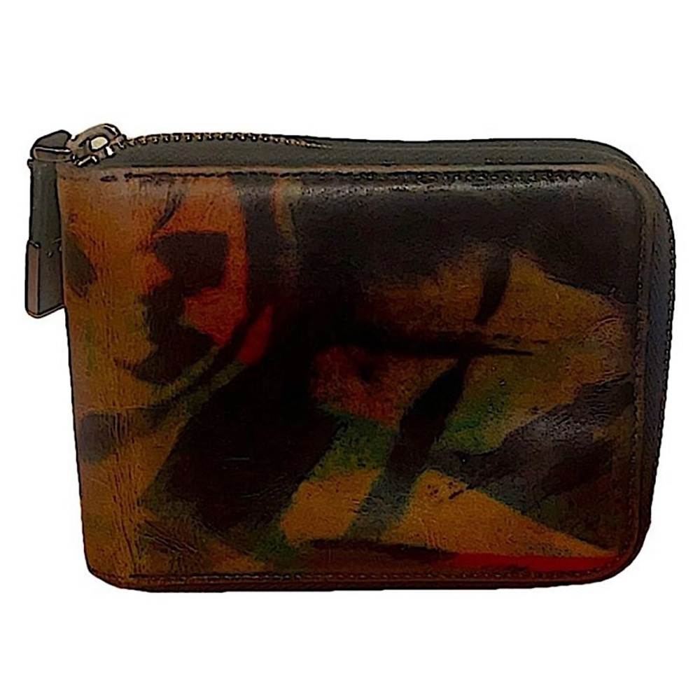Authentic Dior Homme Rare Pre-Fall ‘14 LE Jackson Pollock Zip Around Wallet